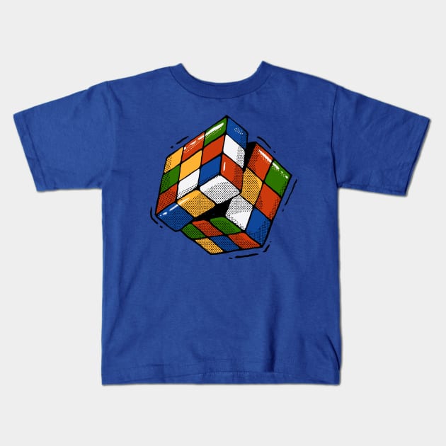 The Rubik's Cube Kids T-Shirt by Tania Tania